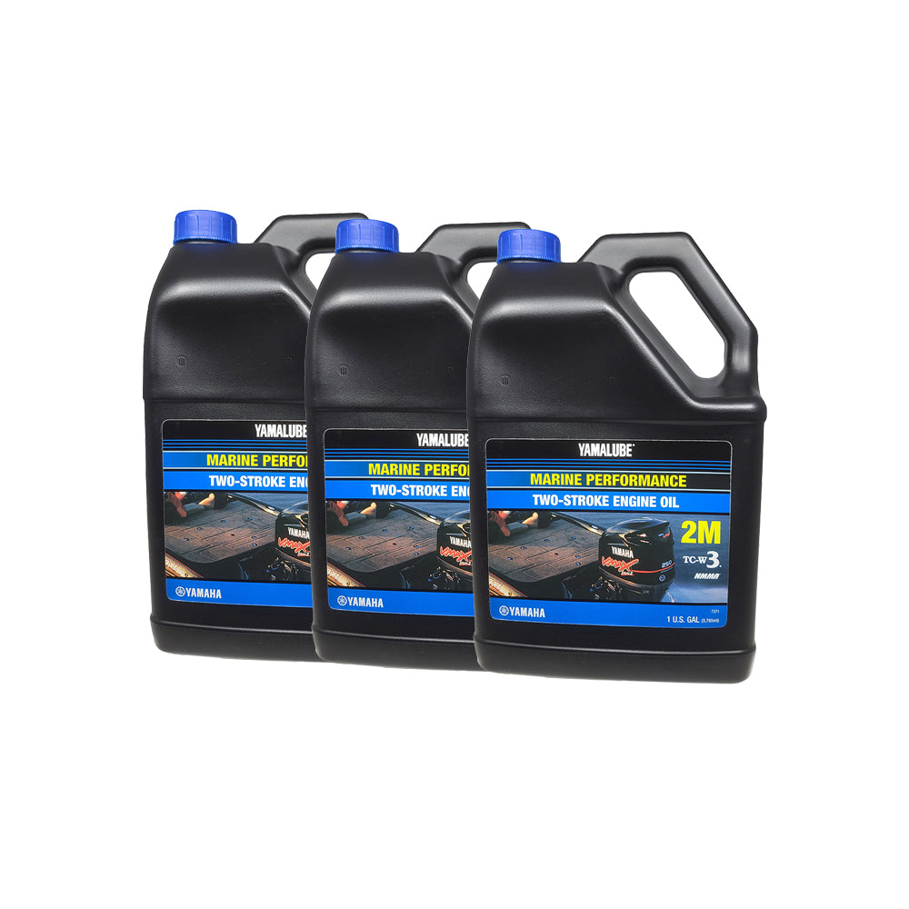 Yamaha - LUB-2STRK-M1-04 - TC-W3, 2M Two-Stroke Outboard Oil - Gallon 4-Pack