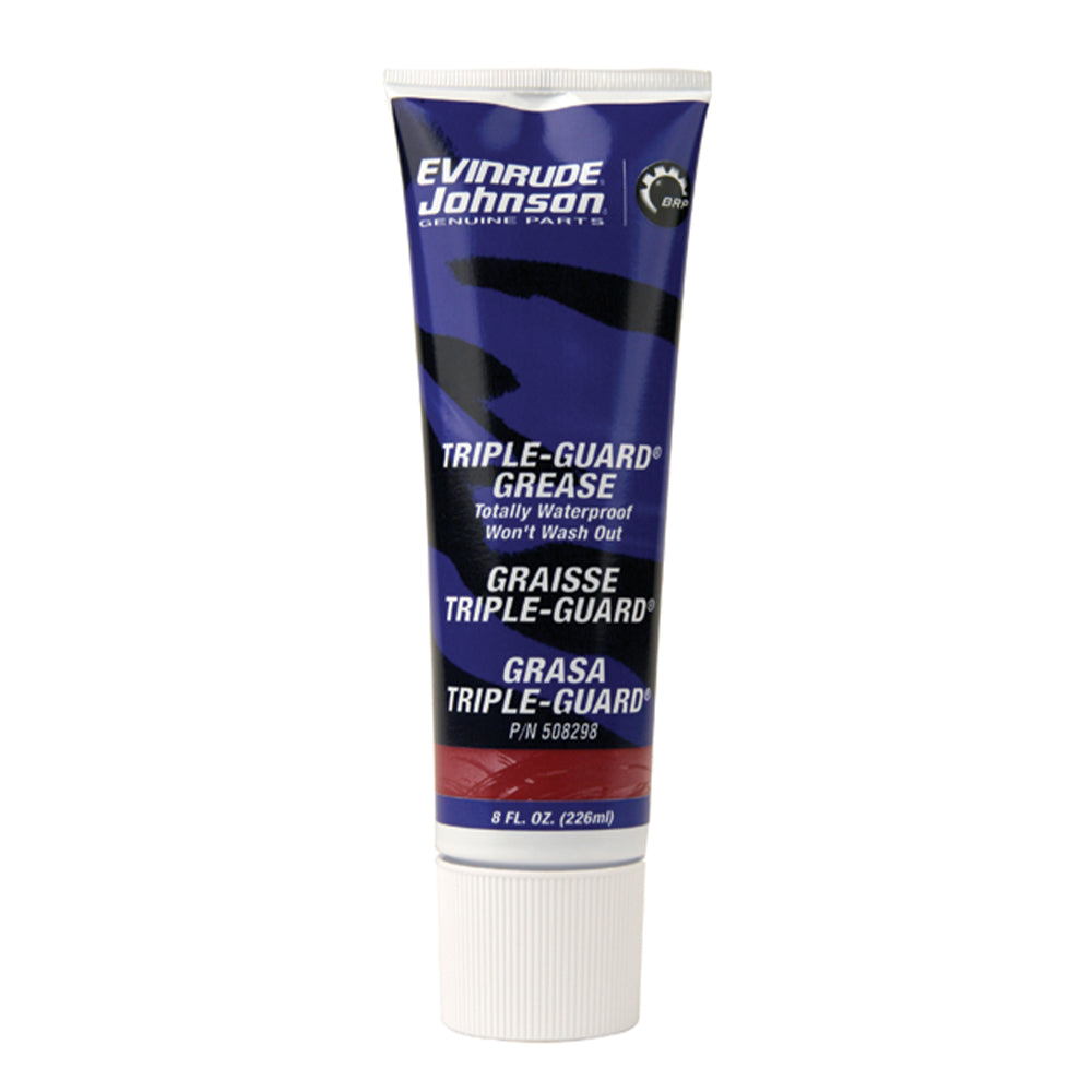 This is an 8 ounce tube of Evinrude/Johnson Triple Guard Marine Grease, part number 0508298.