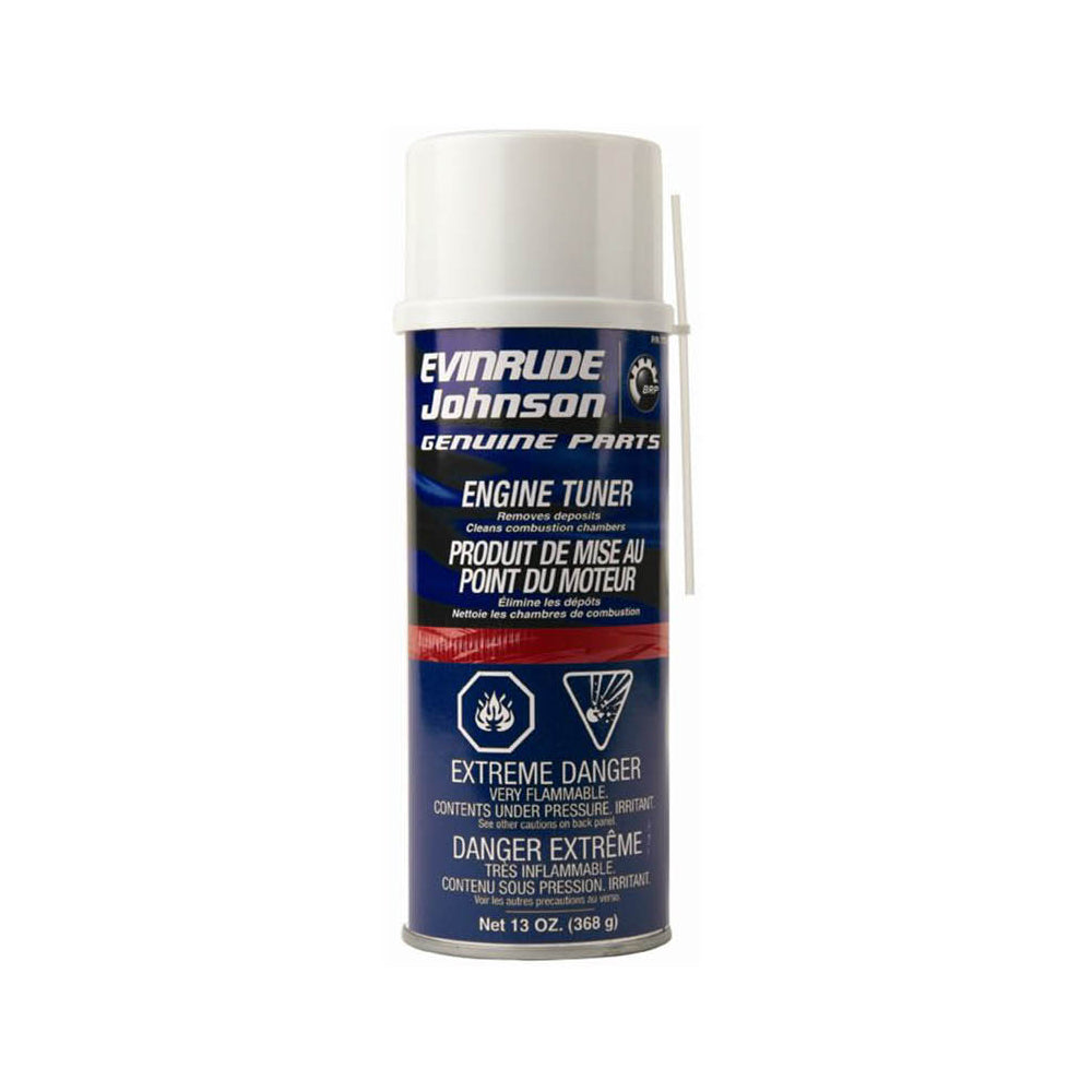 This is a 13 ounce aerosol spray can of Evinrude/Johnson Engine Tuner, part number 0777185.