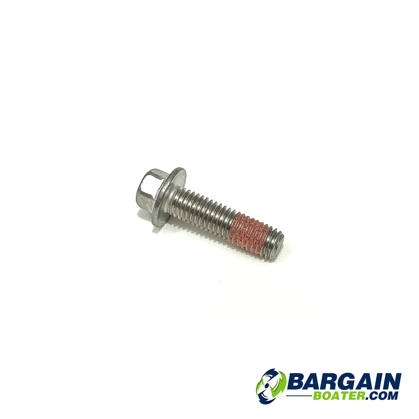 This is an OEM Evinrude/Johnson Bolt (0353554, 353554) for Outboard Motors. Size is M8X30. Stainless Steel with thread lock compound pre-applied