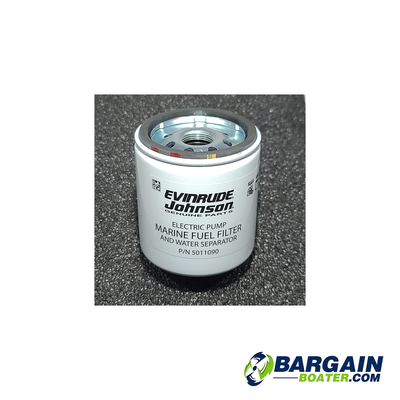 This is an OEM Evinrude/Johnson 10 Micron, water separating, fuel filter. Supersedes from and replaces product # 5009676.