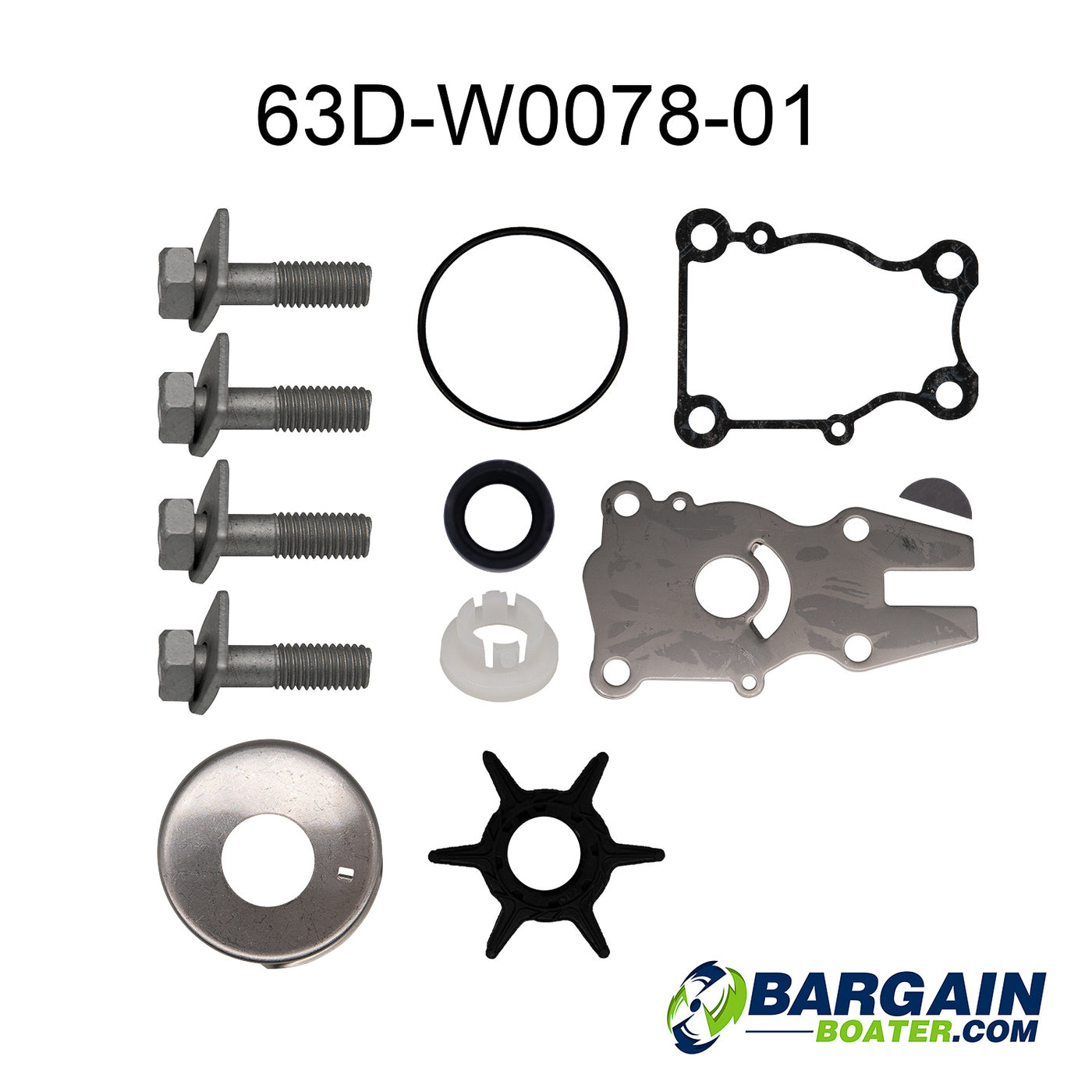 Yamaha Water Pump Repair Kit (63D-W0078-01-00)