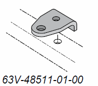This is a genuine Yamaha Steering Hook, part number 63V-48511-01-00.