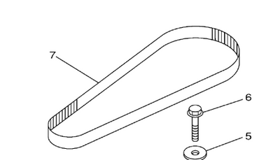 This is a Yamaha Engine Timing Belt, part number (65W-46241-00-00).