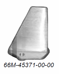 This is a Yamaha 4-Stroke Trim Tab, part number (66M-45371-00-00).