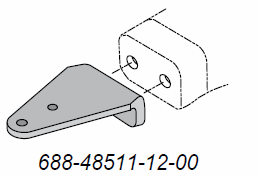 This is a genuine Yamaha Steering Hook, part number 688-48511-12-00.