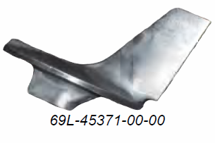 This is a Yamaha 2-Stroke Trim Tab, part number (69L-45371-00-00).