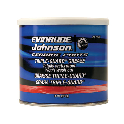 This is a 1 pound tub of Evinrude/Johnson Triple Guard Grease, part number 0775777.