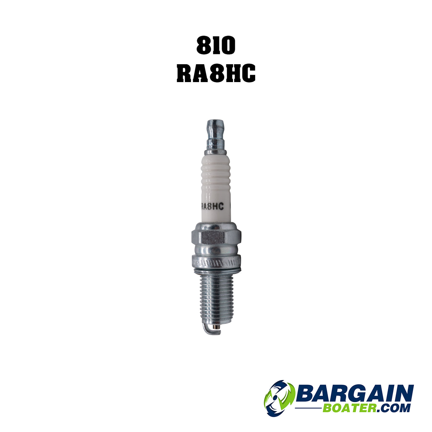 This is an NGK 810 RA8HC Spark Plug for Evinrude 4-Stroke outboard motors (0584918).