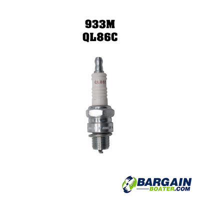 This is a Champion QL86C Spark Plug for Evinrude E-TEC 2-Stroke outboard motors (0437682)
