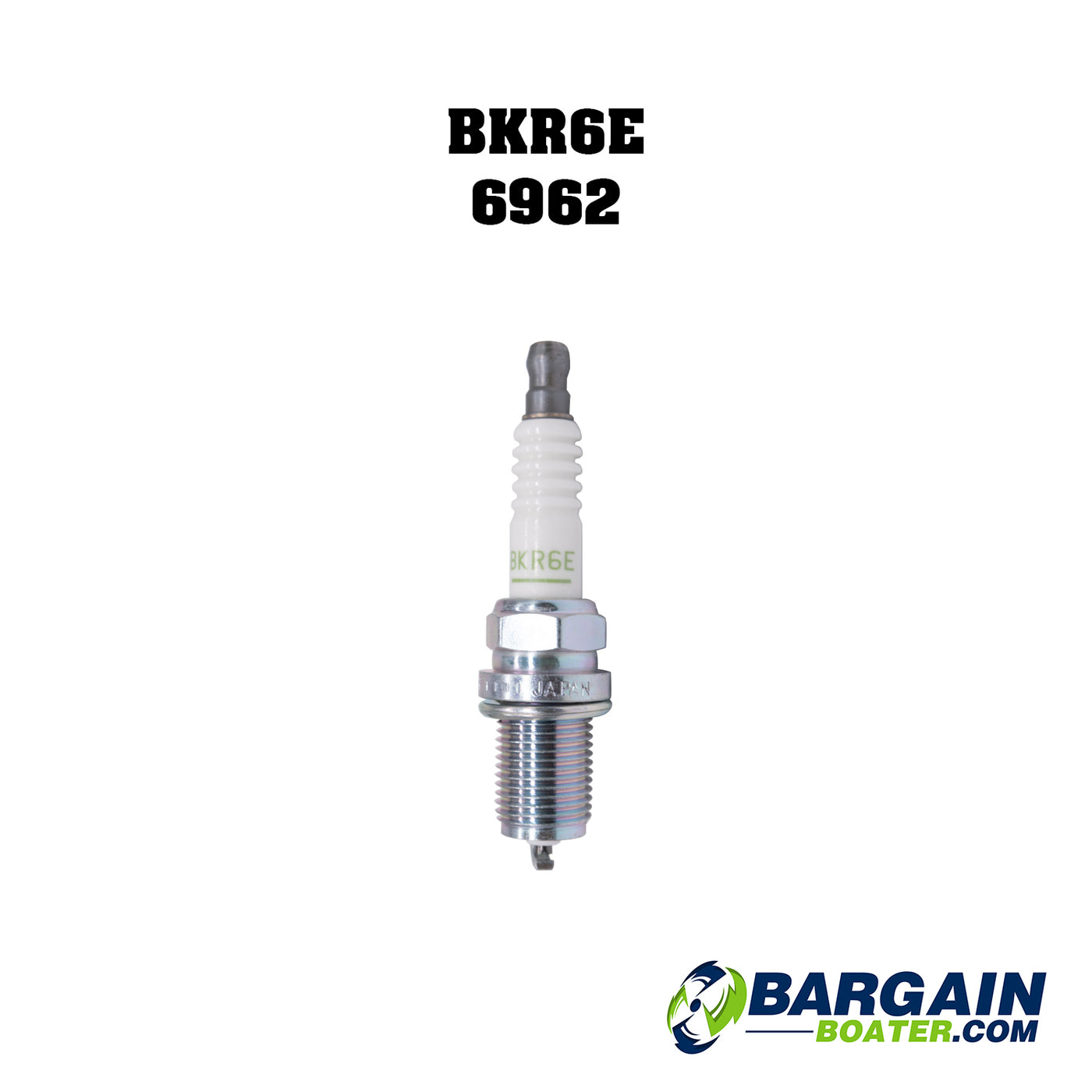 This is an NGK BKR6E 6962 Spark Plug for Evinrude/Johnson 2-Stroke outboard motors (5033634).