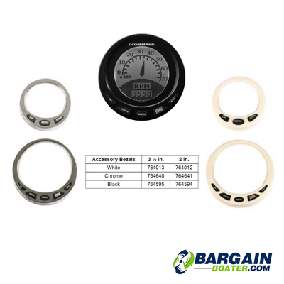 Evinrude I-Command Gauge Bezels