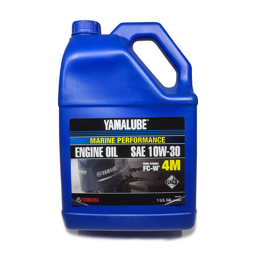 Yamaha - LUB-10W30-FC-04 - 4M FC-W Synthetic Blend, 4-Stroke Motor Oil - 1 Gallon