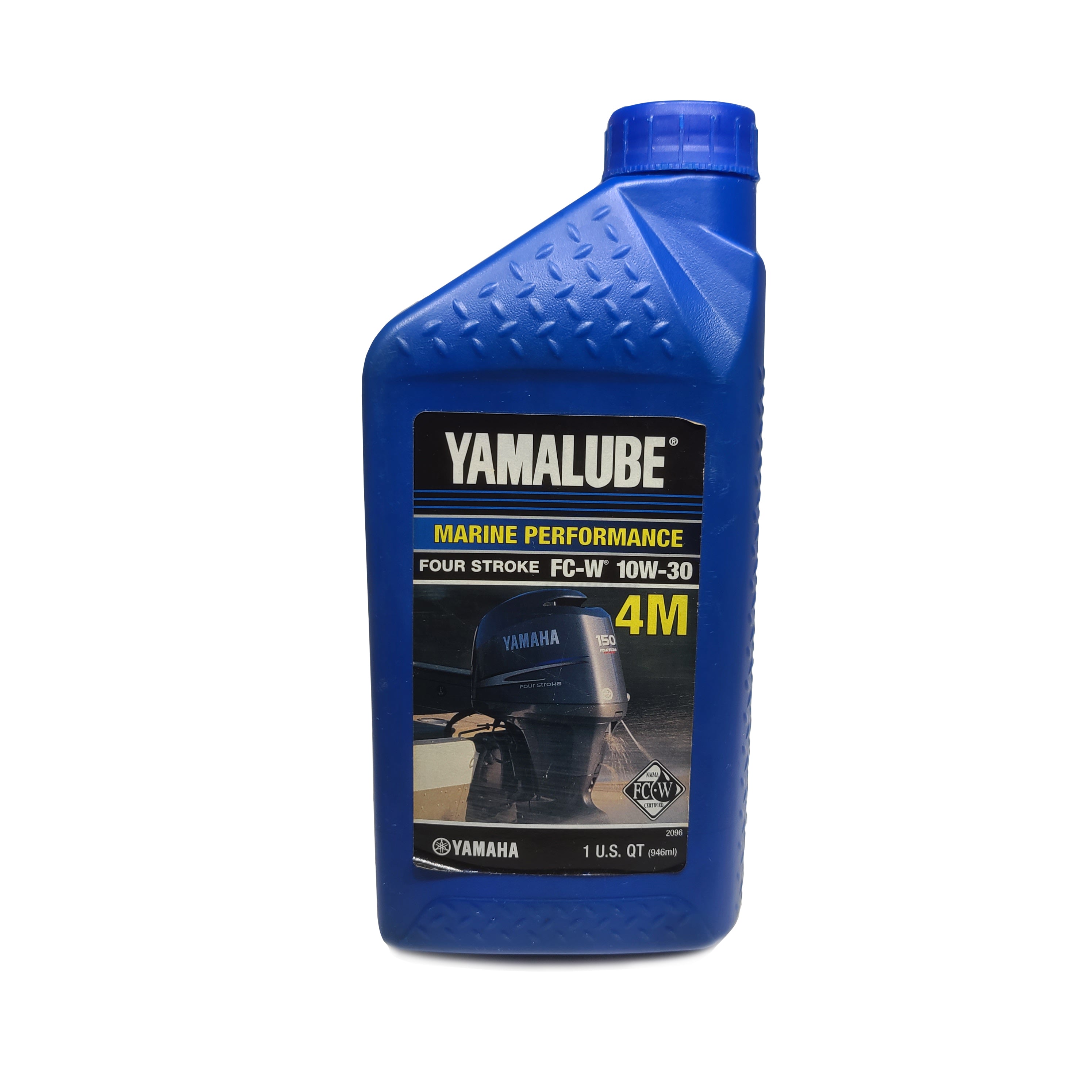 Yamaha - LUB-10W30-FC-12 - 4M FC-W Synthetic Blend, 4-Stroke Motor Oil - 1 Quart