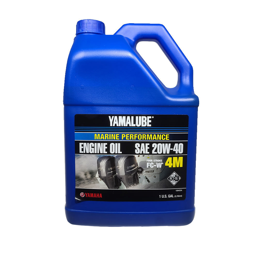 YAMAHA - LUB-20W40-FC-04 - 4M FC-W SYNTHETIC BLEND, 4-STROKE MOTOR OIL - 1 Gallon