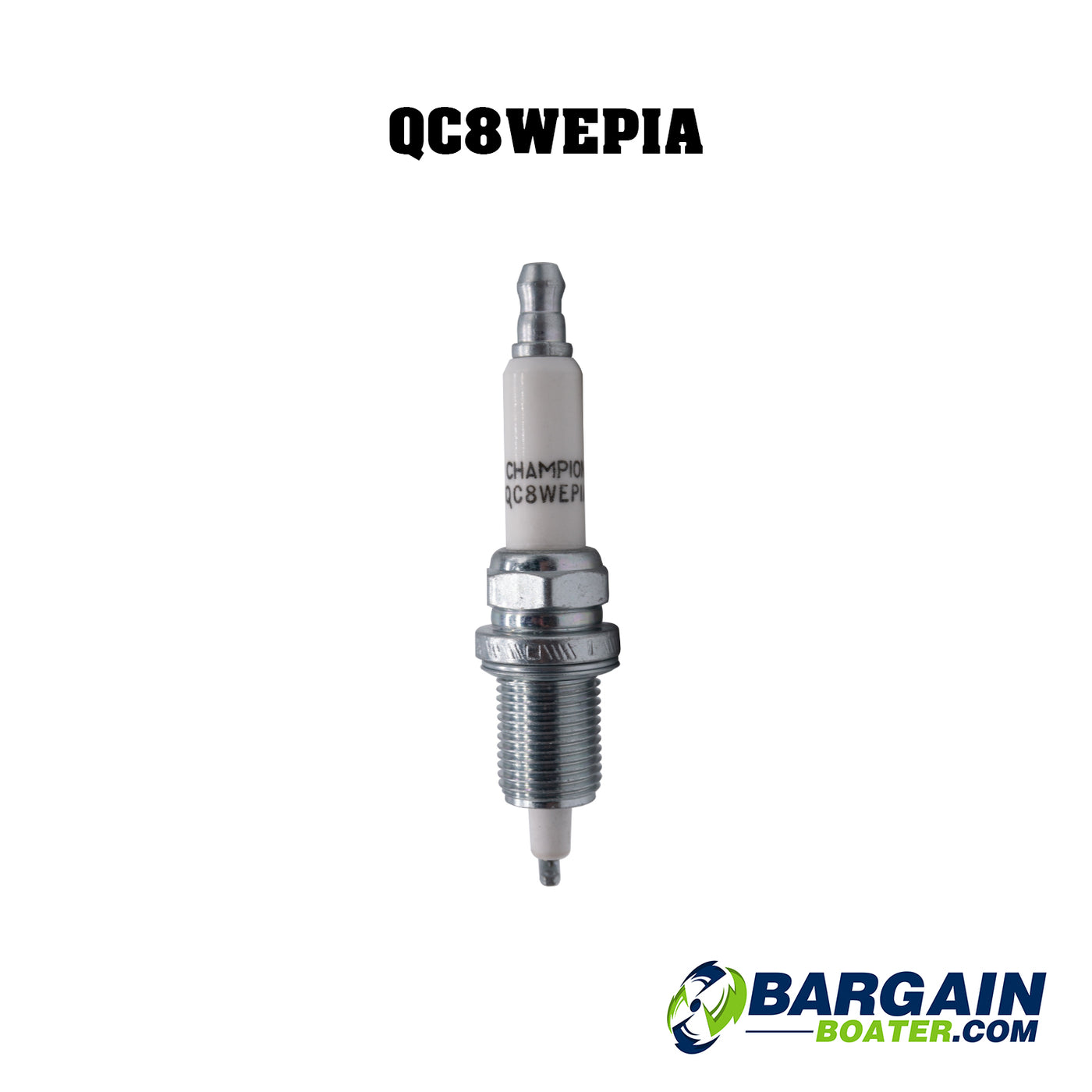 This is an OEM Evinrude Etec G2 spark plug, part number 5010806 (QC8WEPIA). It supersedes from part number 5009521 (QC8WEPI), and is an improved version of the plug.