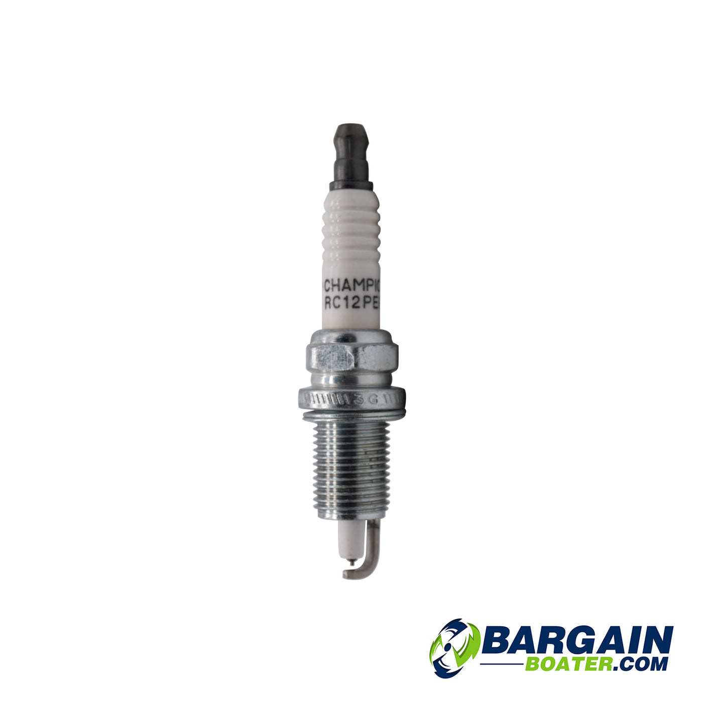 This is a Champion RC12PEPB Spark Plug for Evinrude/Johnson 2-Stroke outboard motors (5005583).