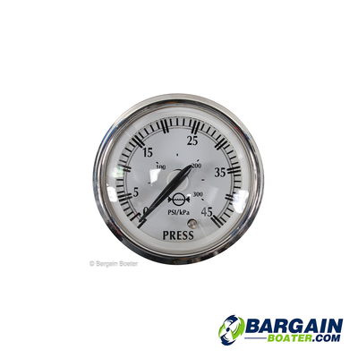 Evinrude Johnson 2" Retro Series 45psi Water Pressure Gauge 775799